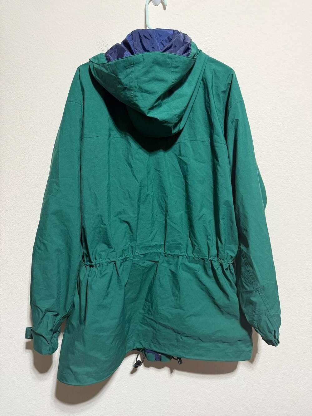 Vintage Eddie Bauer Men's Gore-Tex Hooded Mountain Parka Jacket Green XL - Picture 3 of 4